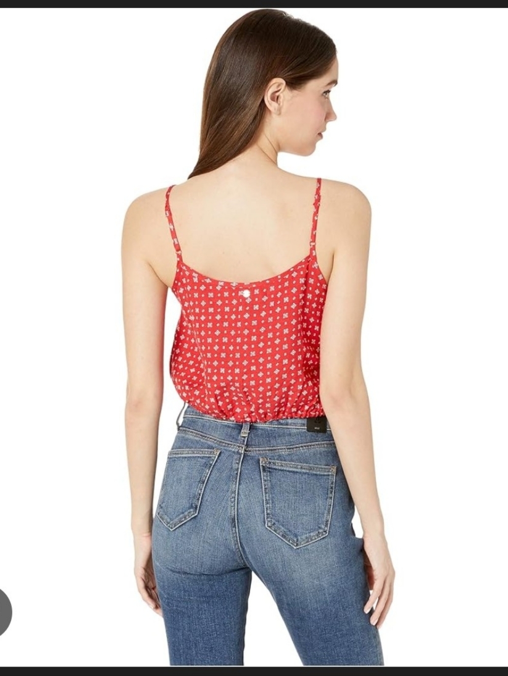 Volcom Red Button-Front Crop Cami - Picture 7 of 7